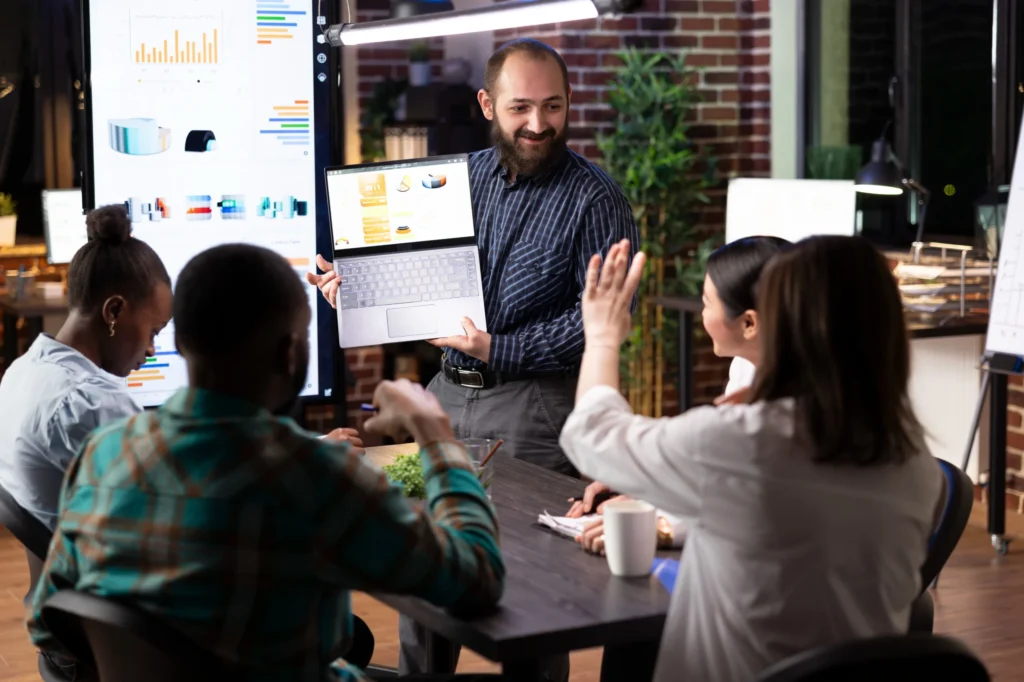 Corporate sales training team presentation